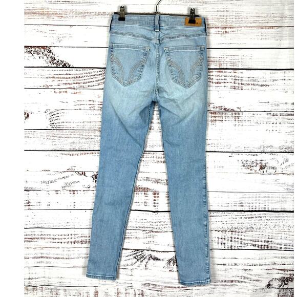 Hollister jeans size 2 stretch soft Curvy High Rise Super Skinny ankle Jean - Picture 5 of 6